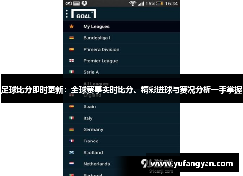 足球比分即时更新：全球赛事实时比分、精彩进球与赛况分析一手掌握